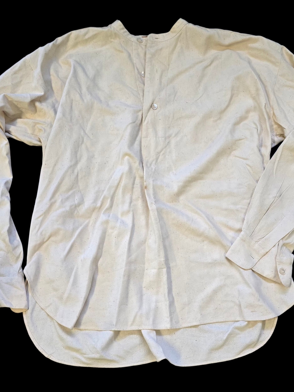 Neiman Marcus Men's Cream Button-Back Casual Shirt